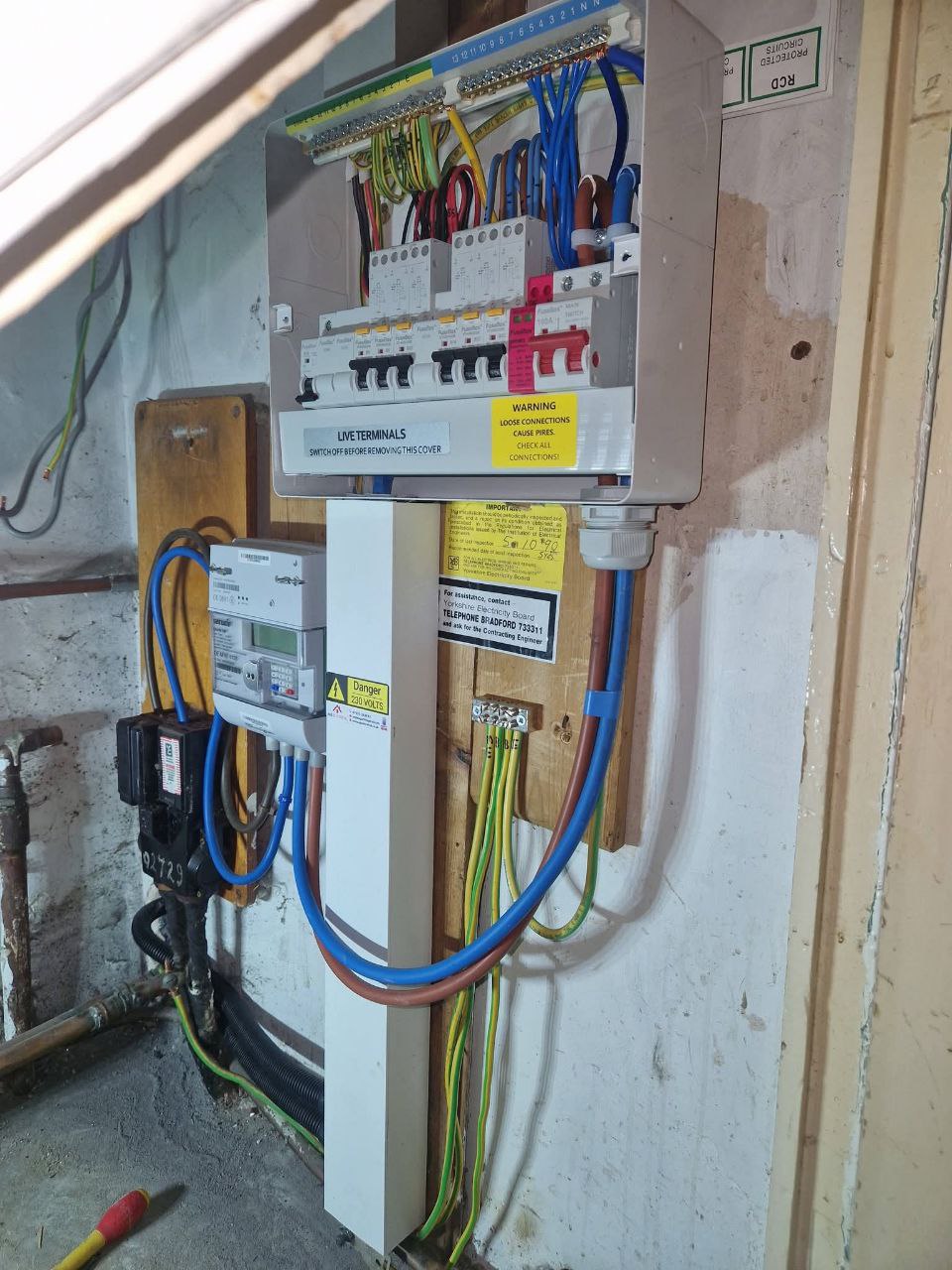 Consumer unit upgrade and testing